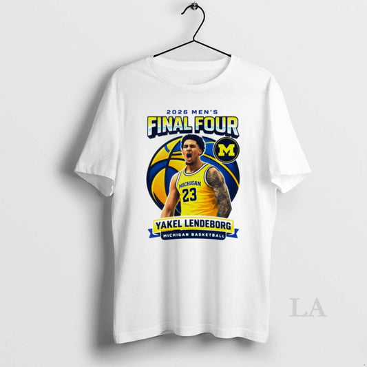 Original Yaxel Lendeborg Michigan Wolverines Mens Basketball Final Four