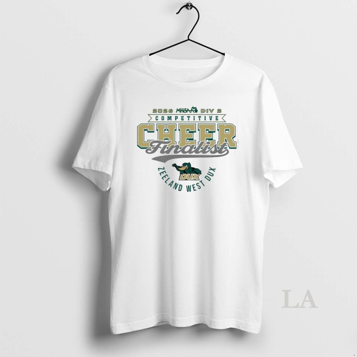 Original Zeeland West Dux 2026 Mhsaa Cheer D2 Finalist