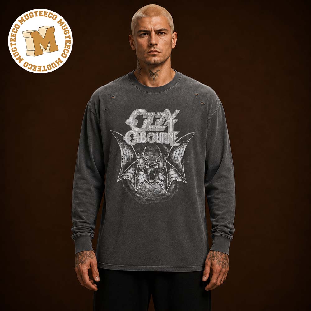 Ozzy Osbourne Halloween Horror Nights 2026 Ozzy Osbourne Crewneck Unisex Long Sleeve Shirt