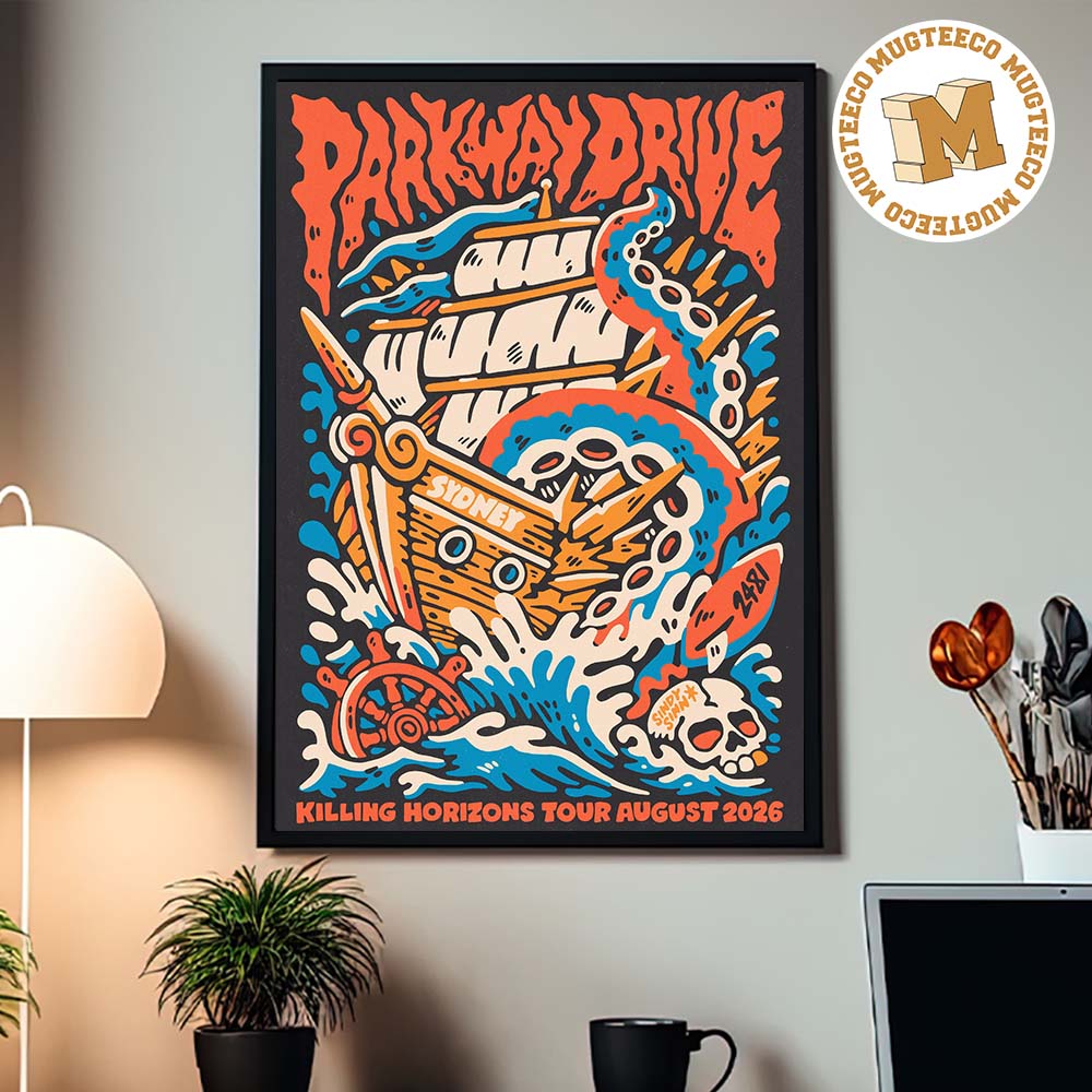 Parkway Drive Killing Horizons Tour August 2026 Home Decor Poster Canvas
