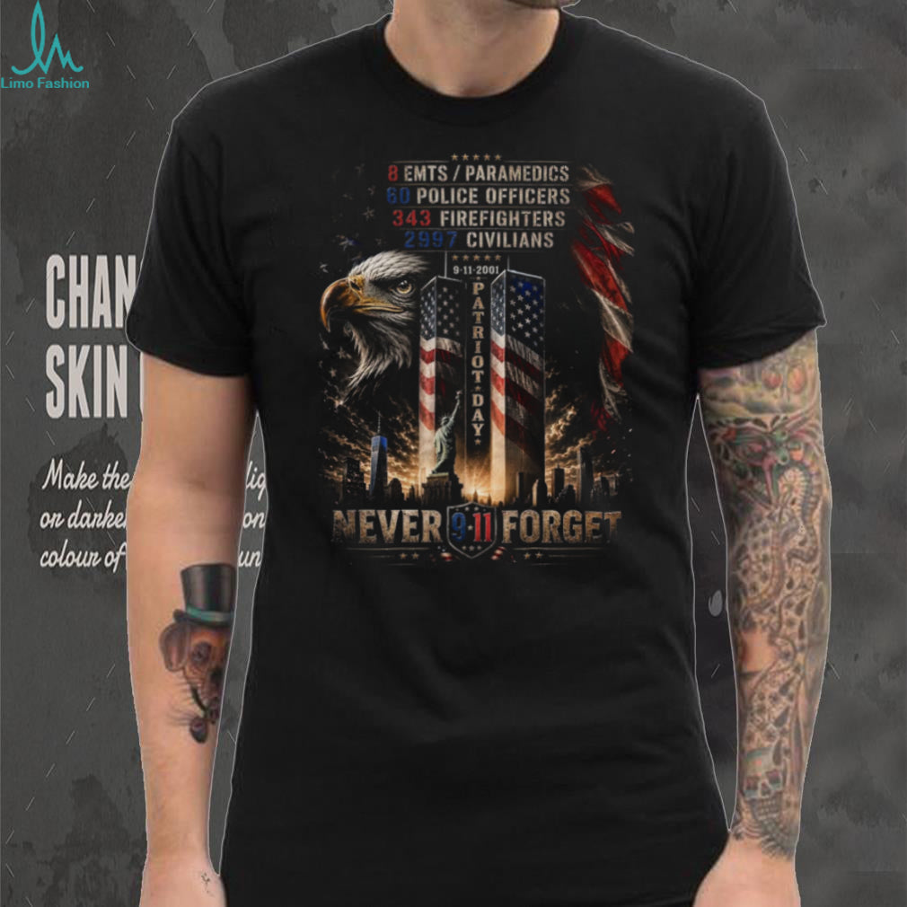 Patriot Day Never Forget 9 11 Victims Memorial Shirt