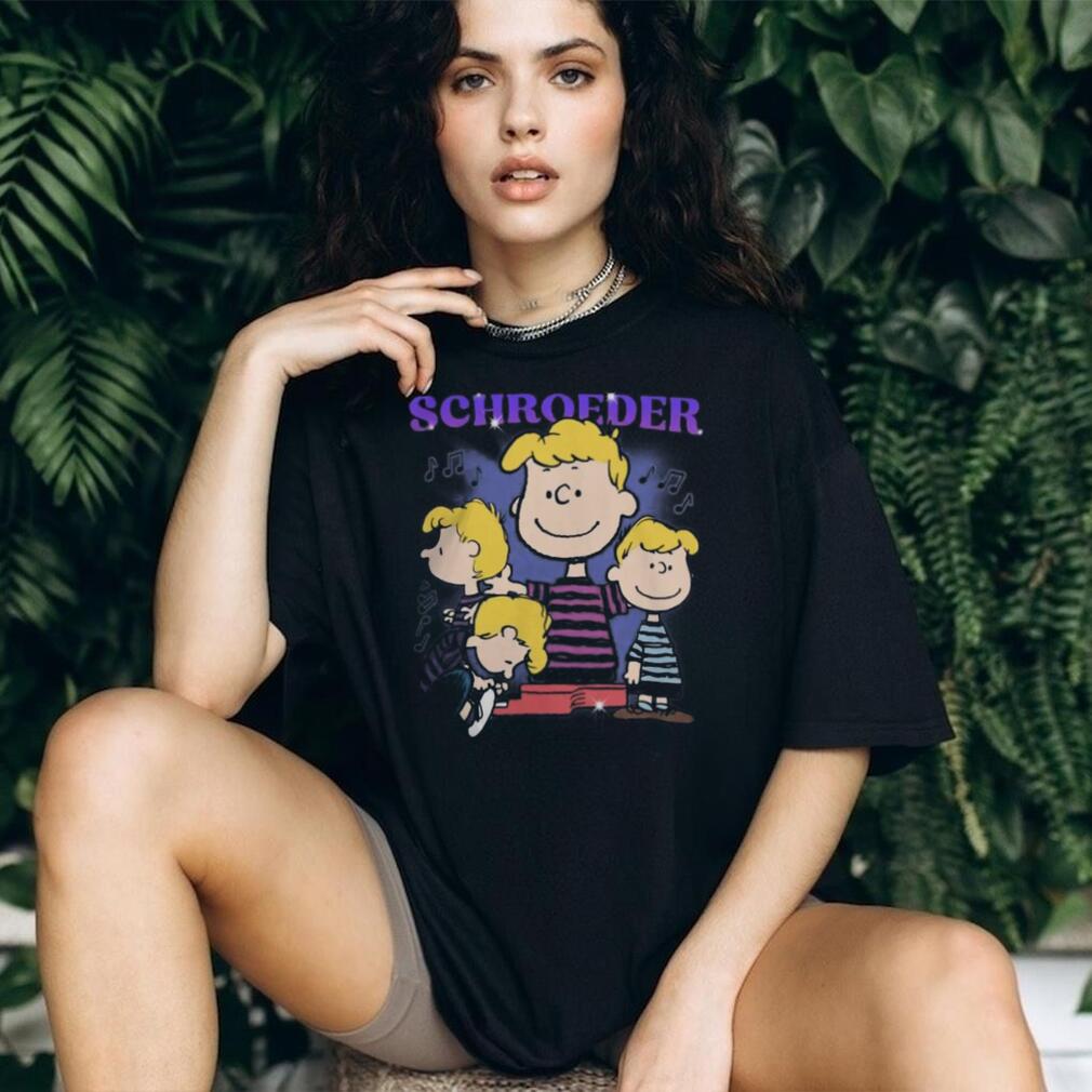 Peanuts Schroeder Piano Player Music Notes Retro Shirt