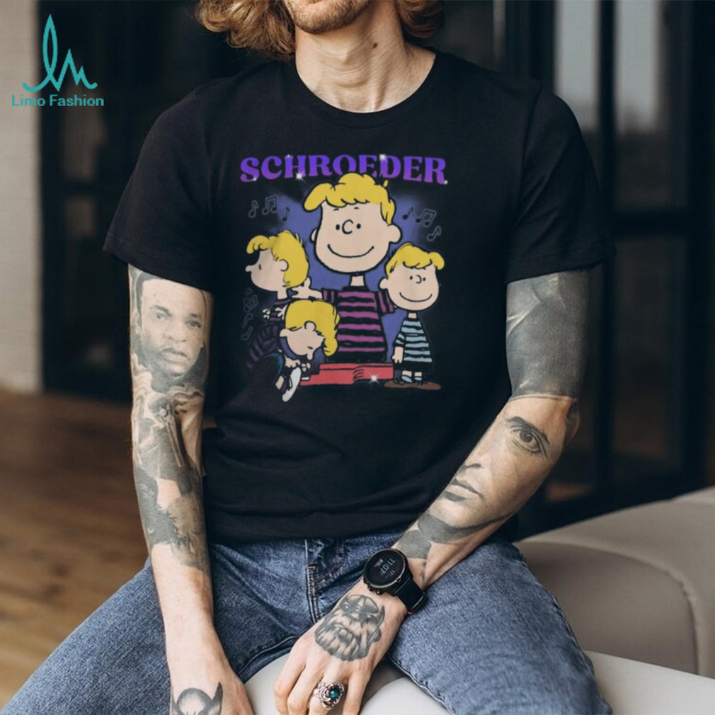 Peanuts Schroeder Piano Player Music Notes Retro Shirt