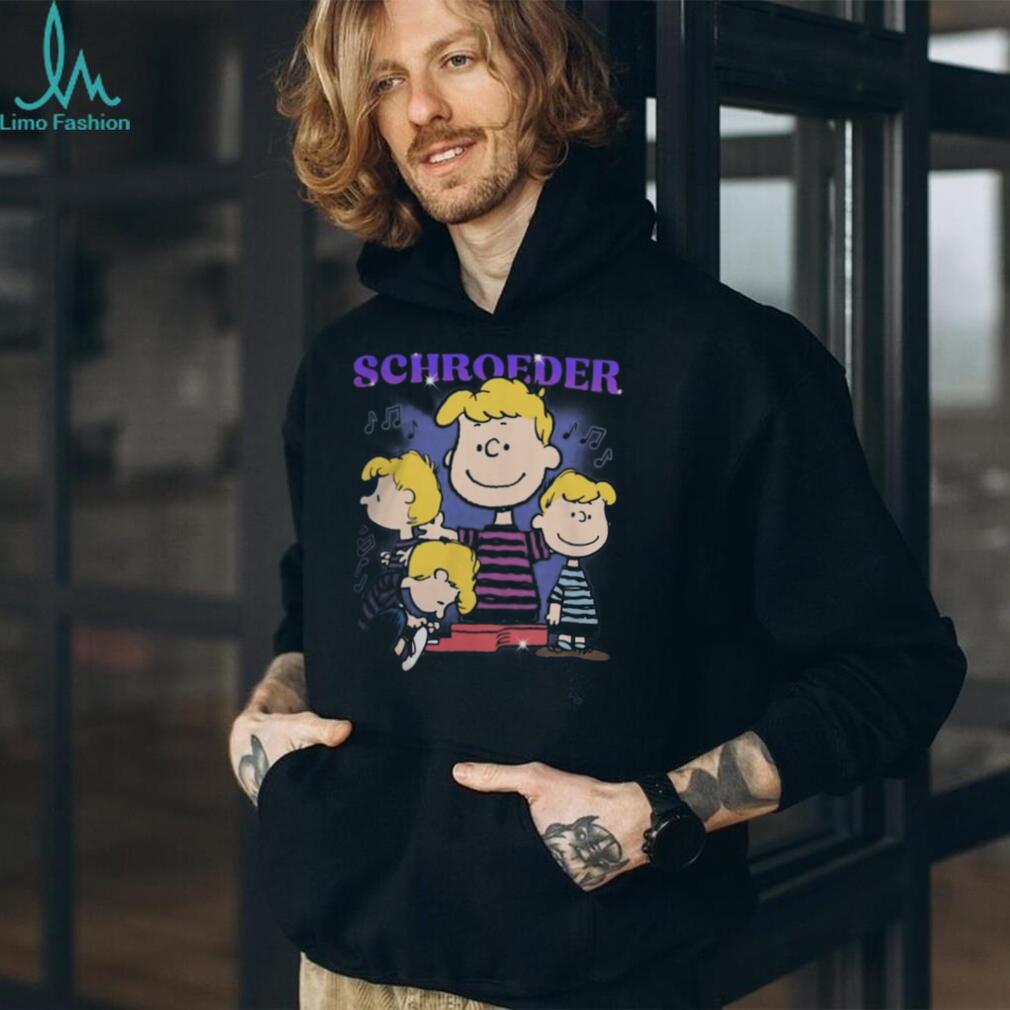 Peanuts Schroeder Piano Player Music Notes Retro Shirt