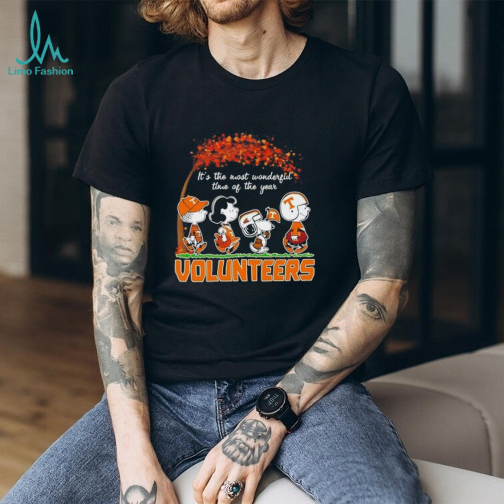 Peanuts x Tennessee Volunteers It’s the Most Wonderful Time of the Year shirt