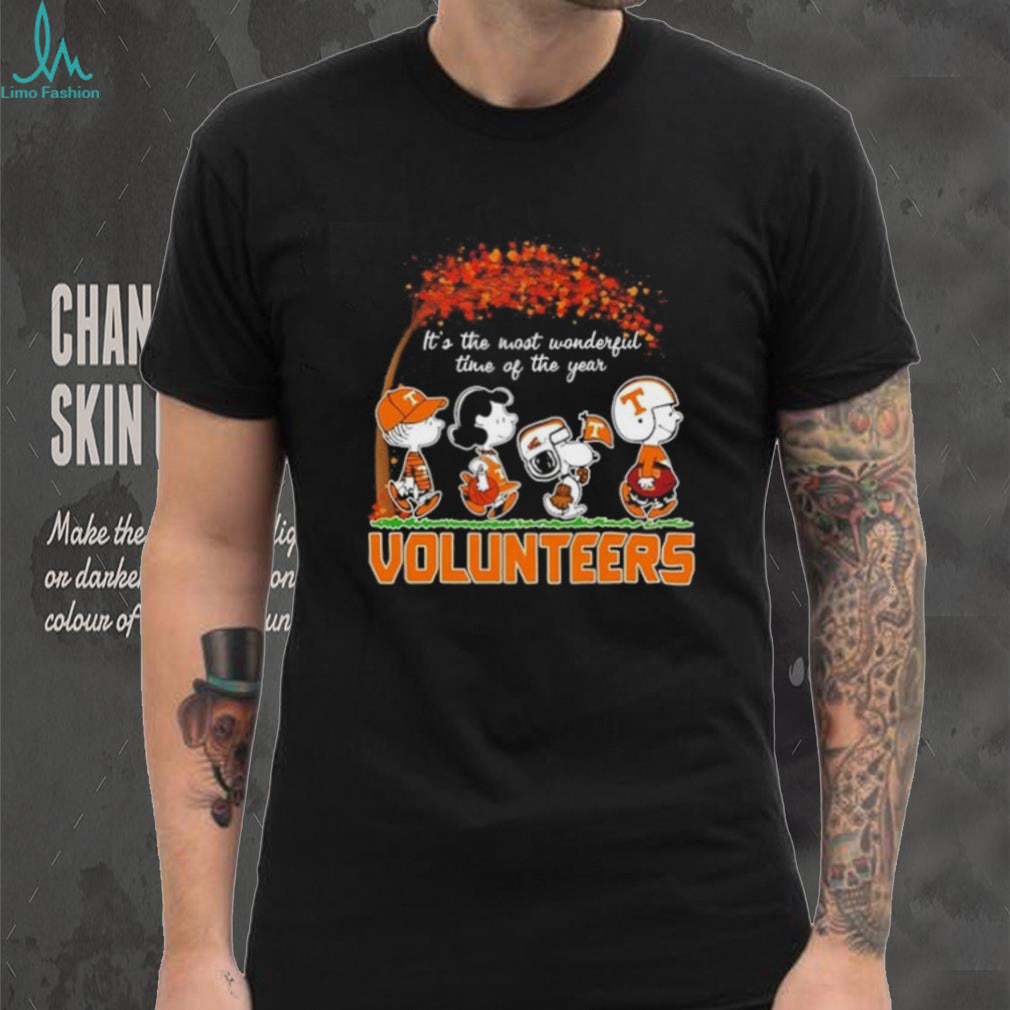Peanuts x Tennessee Volunteers It’s the Most Wonderful Time of the Year shirt