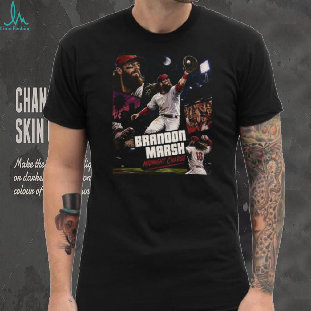 Philadelphia Phillies Brandon Marsh Midnight Charge Baseball Shirt