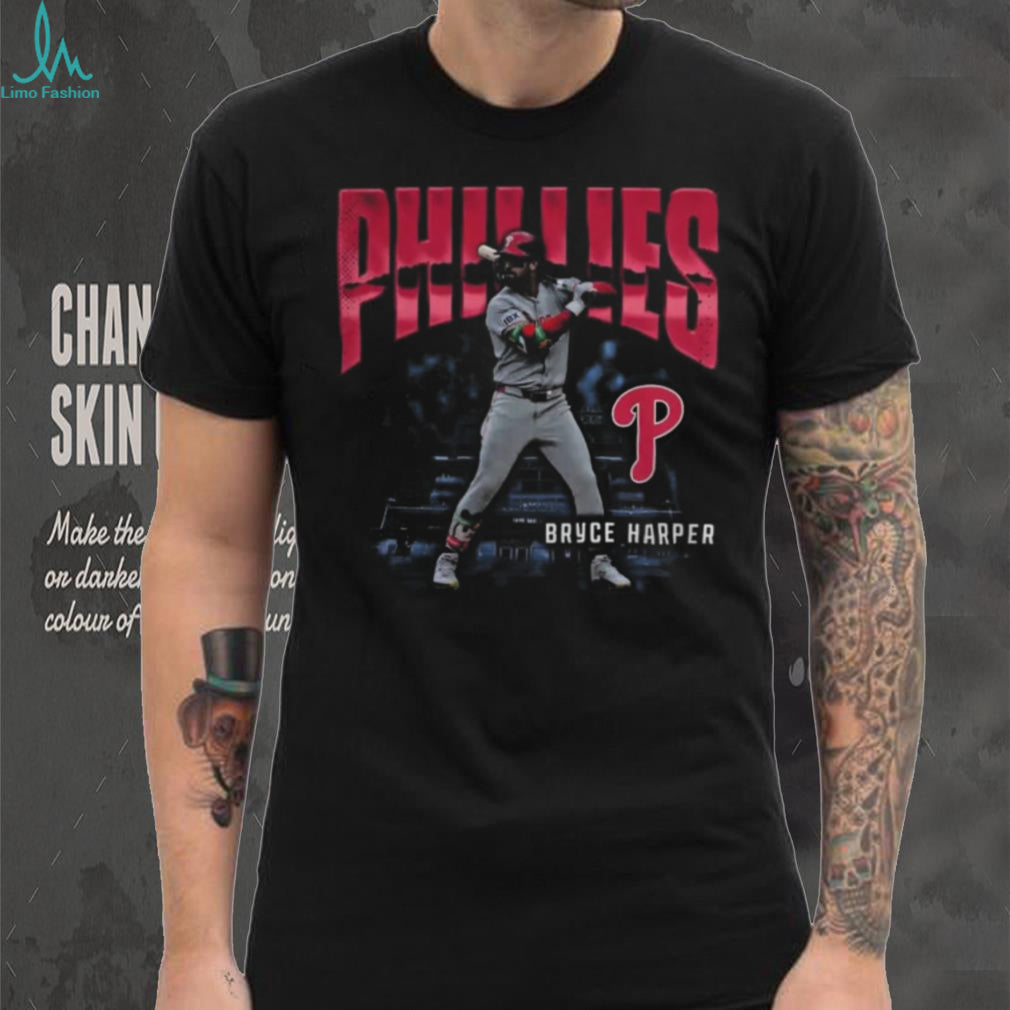 Philadelphia Phillies Bryce Harper Enlarged Player Graphic T Shirt