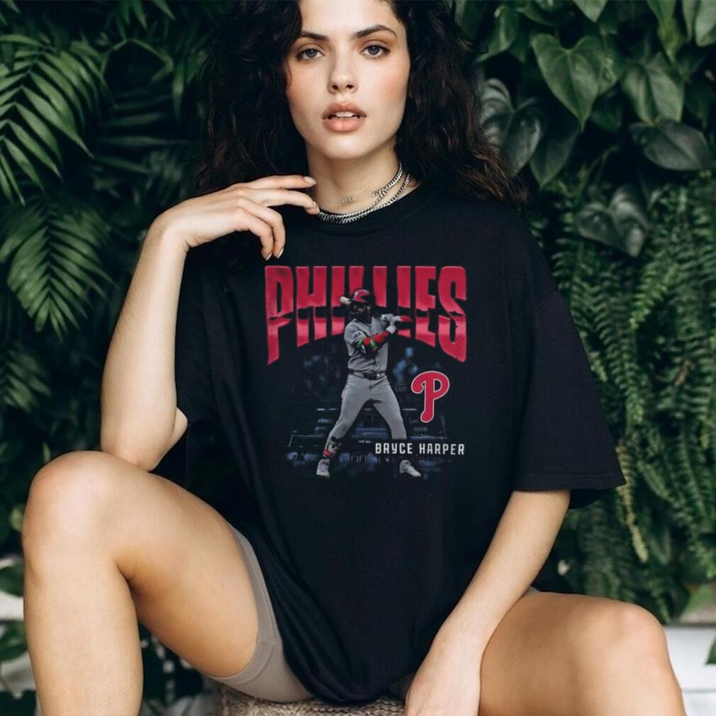 Philadelphia Phillies Bryce Harper Enlarged Player Graphic T Shirt