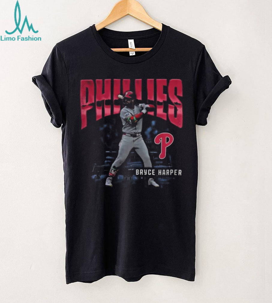 Philadelphia Phillies Bryce Harper Enlarged Player Graphic T Shirt