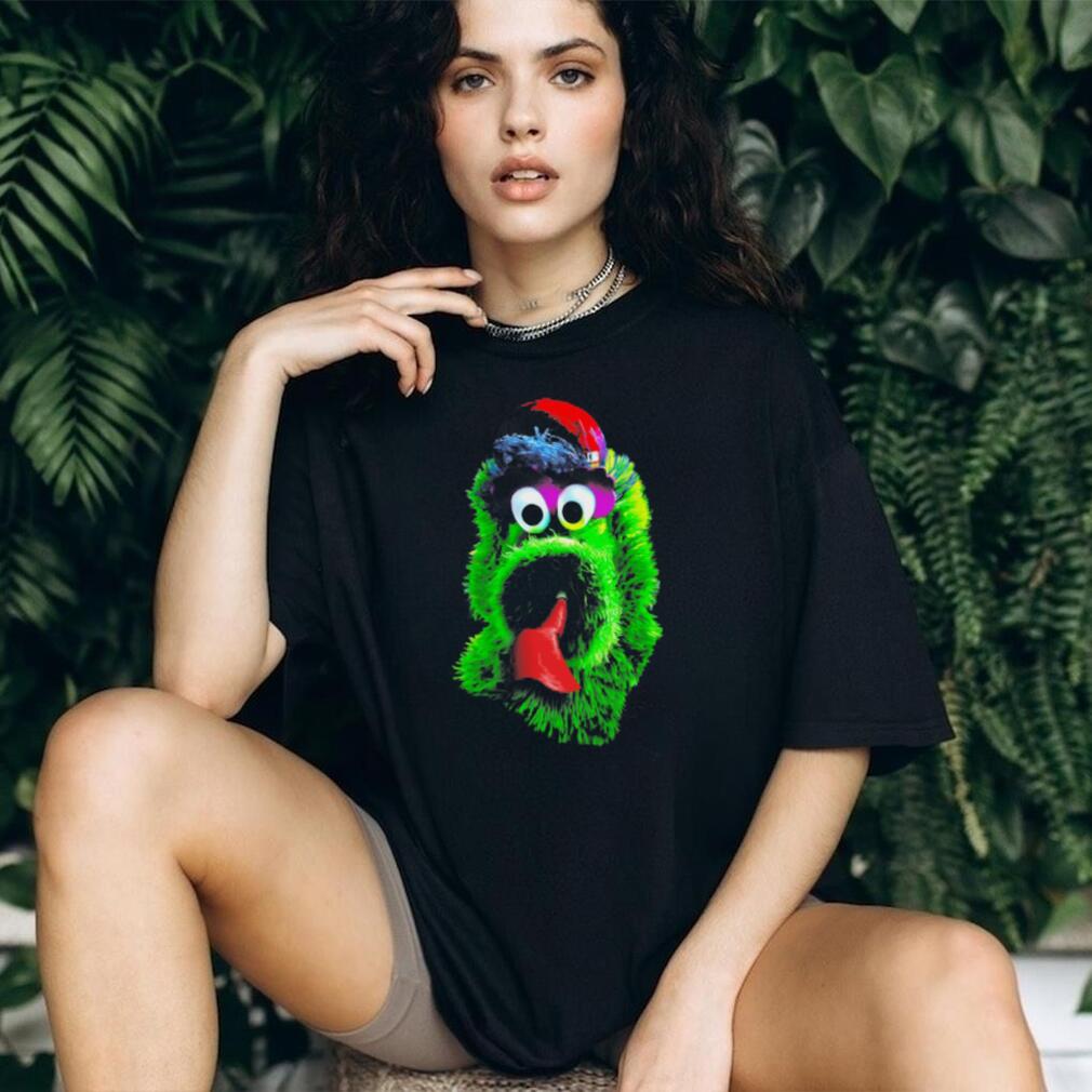 Philadelphia Phillies Mascot Green Monster Baseball Shirt
