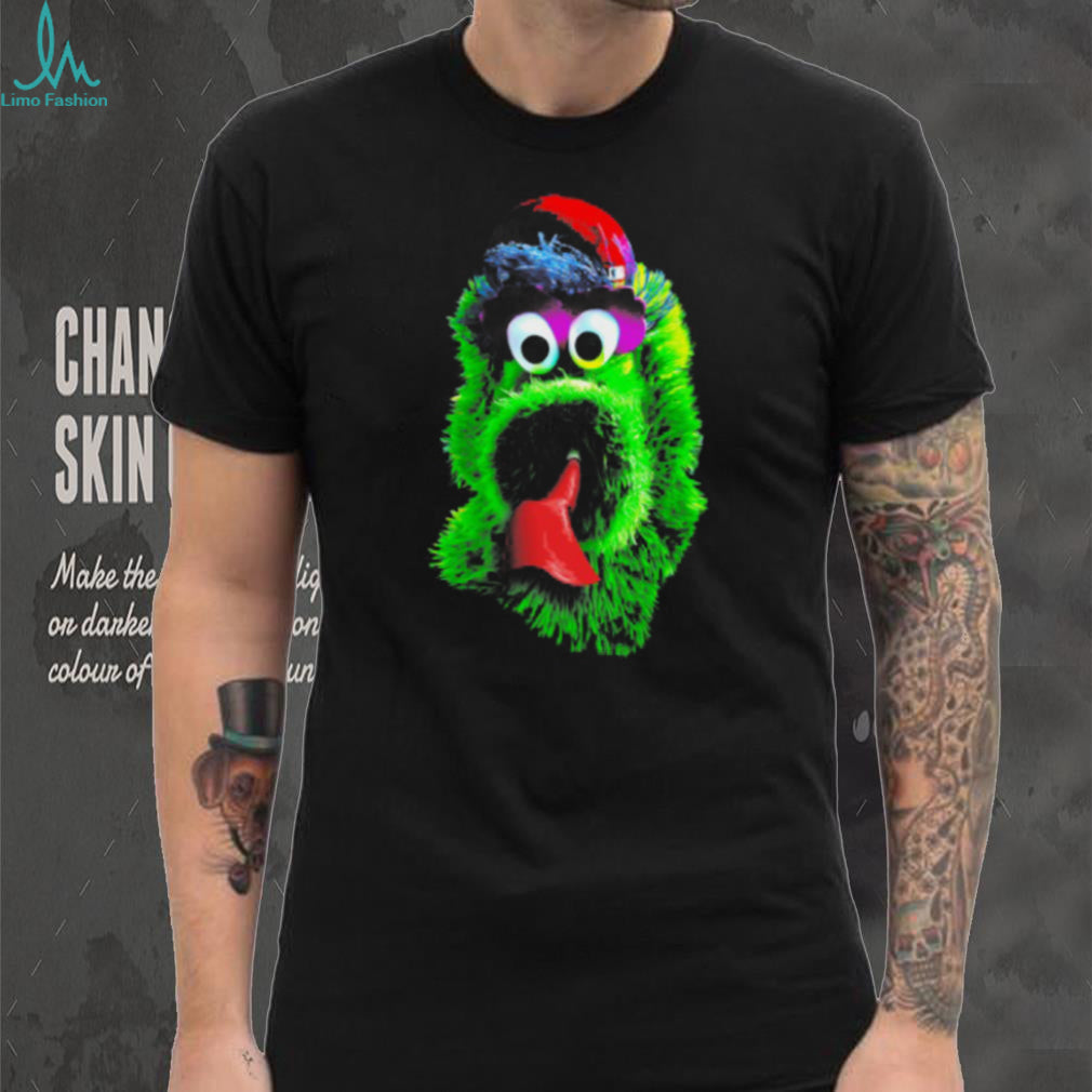 Philadelphia Phillies Mascot Green Monster Baseball Shirt