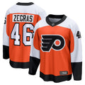 Philadelphia Flyers #46 Trevor Zegras Home Breakaway Jersey - Orange