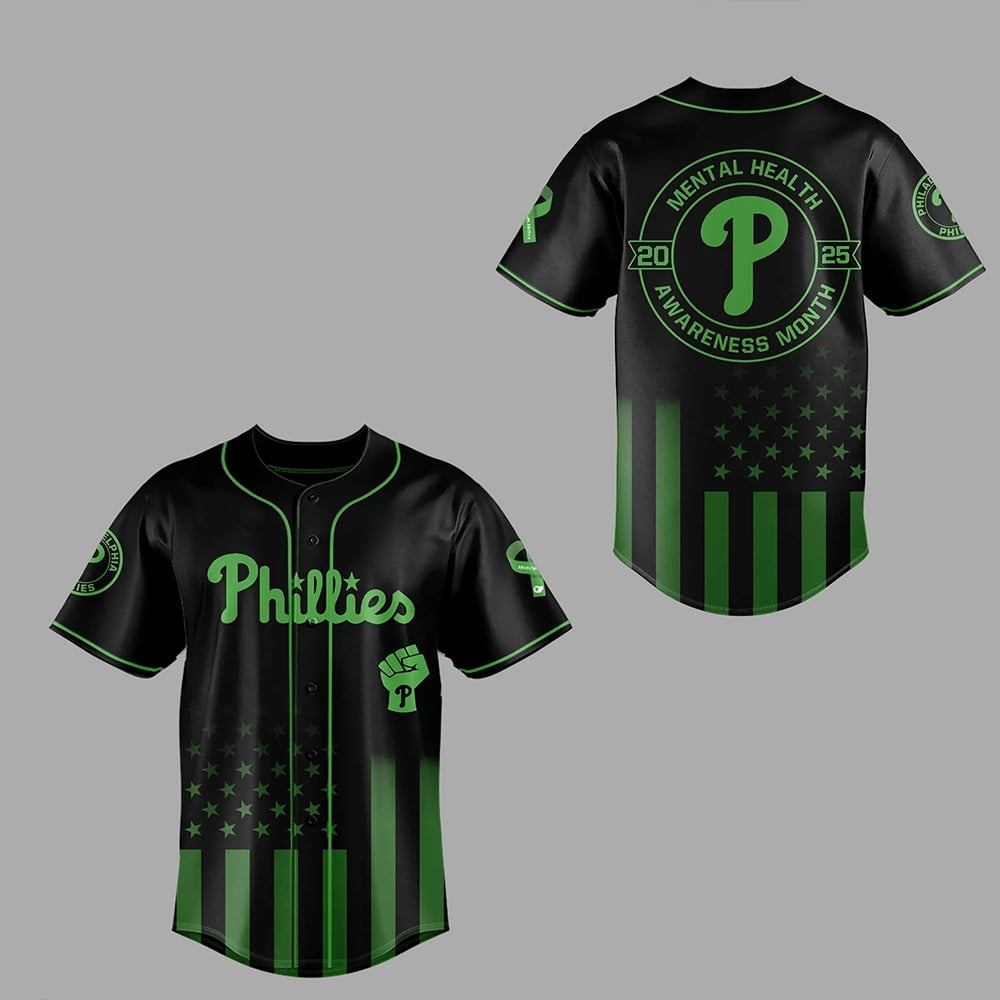 Phillies Mental Health Awareness Month 2025 Baseball Jersey Combo - Grishko.com