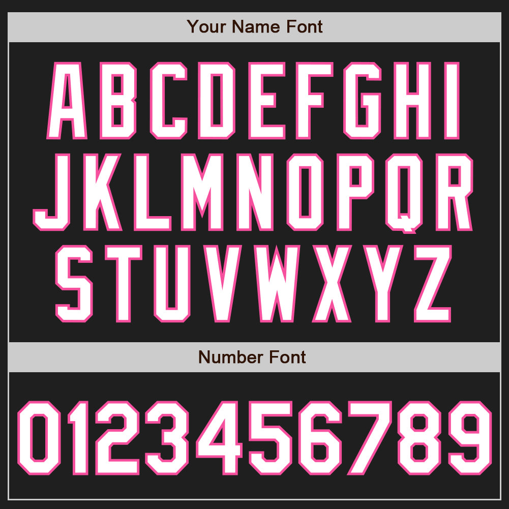 Custom Black White-Pink Gradient Classic Vertical Stripe Authentic Baseball Jersey