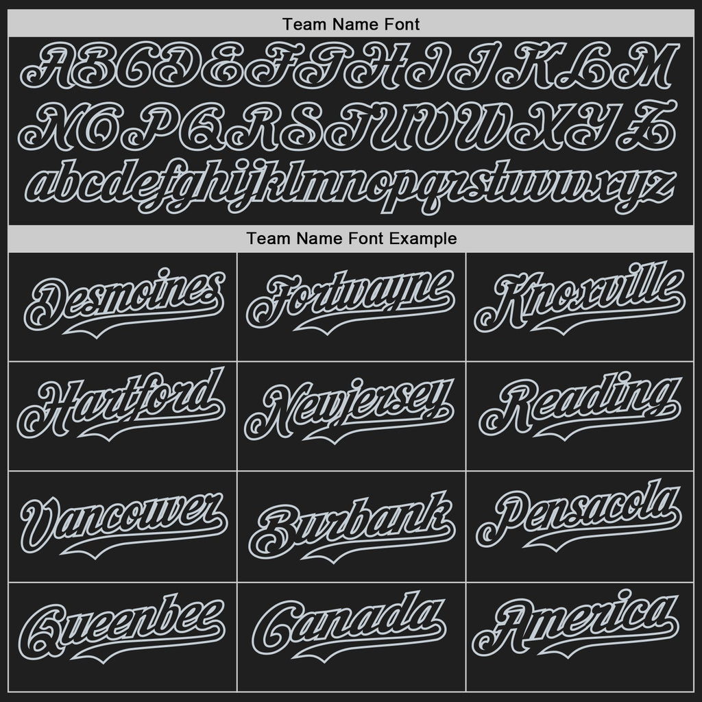 Custom Black-Silver Gradient Classic Vertical Stripe Authentic Baseball Jersey