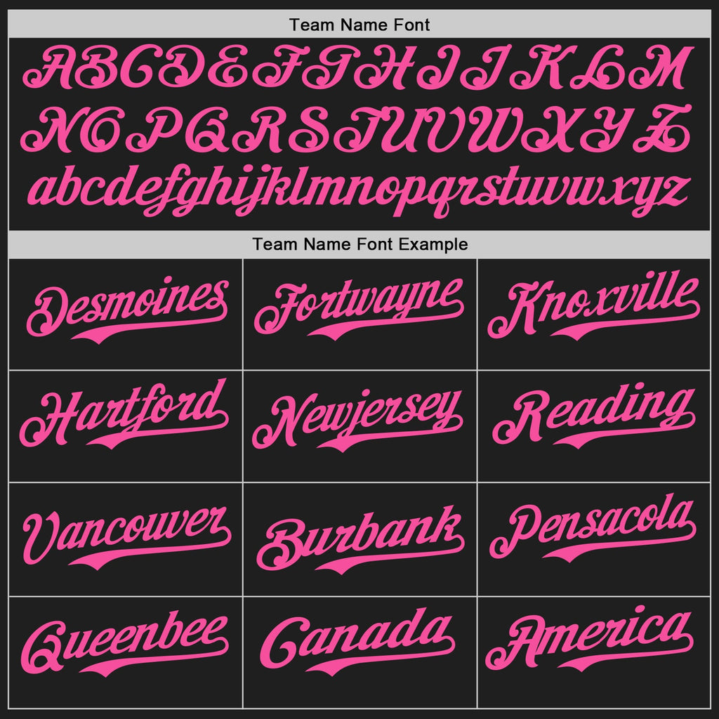 Custom Black Pink-Teal Classic Vertical Stripe Fluid Liquid Texture Authentic Baseball Jersey