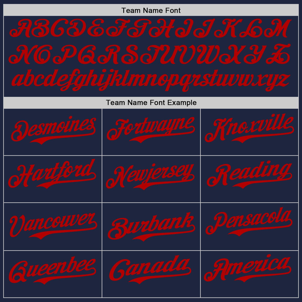 Custom Navy Red-Gold Classic Vertical Stripe Fluid Liquid Texture Authentic Baseball Jersey