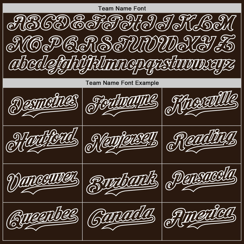 Custom Brown-White Classic Vertical Stripe Fluid Liquid Texture Authentic Baseball Jersey