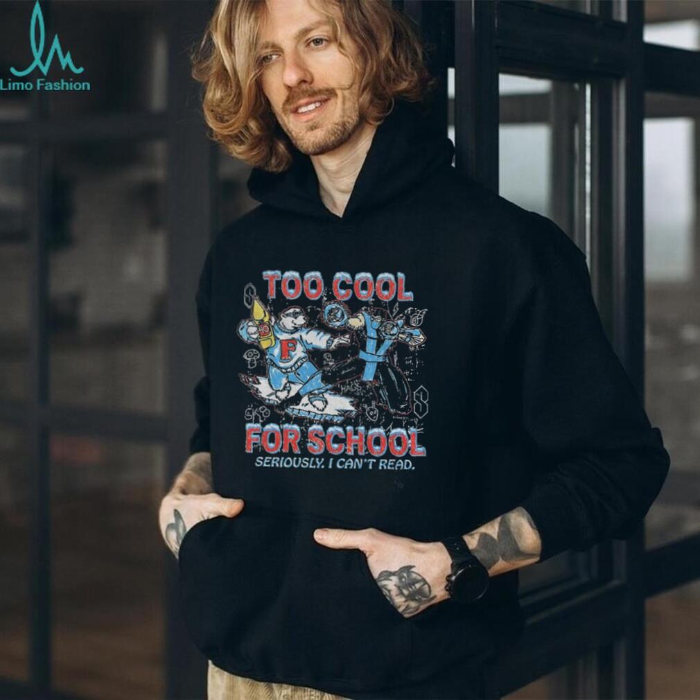 Polar Bear Sub Zero Too Cool For School Seriously I Can’t Read Shirt