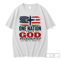 Premium American Flag Cross Apparel One Nation Under God Rededicated May 17 2026 T Shirts
