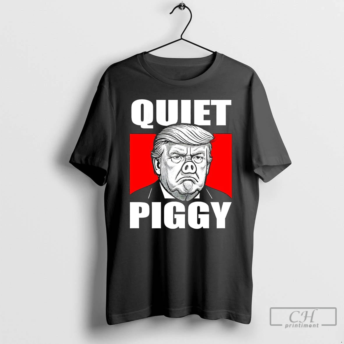 Premium Anti Trump Political Quiet Piggy Protest