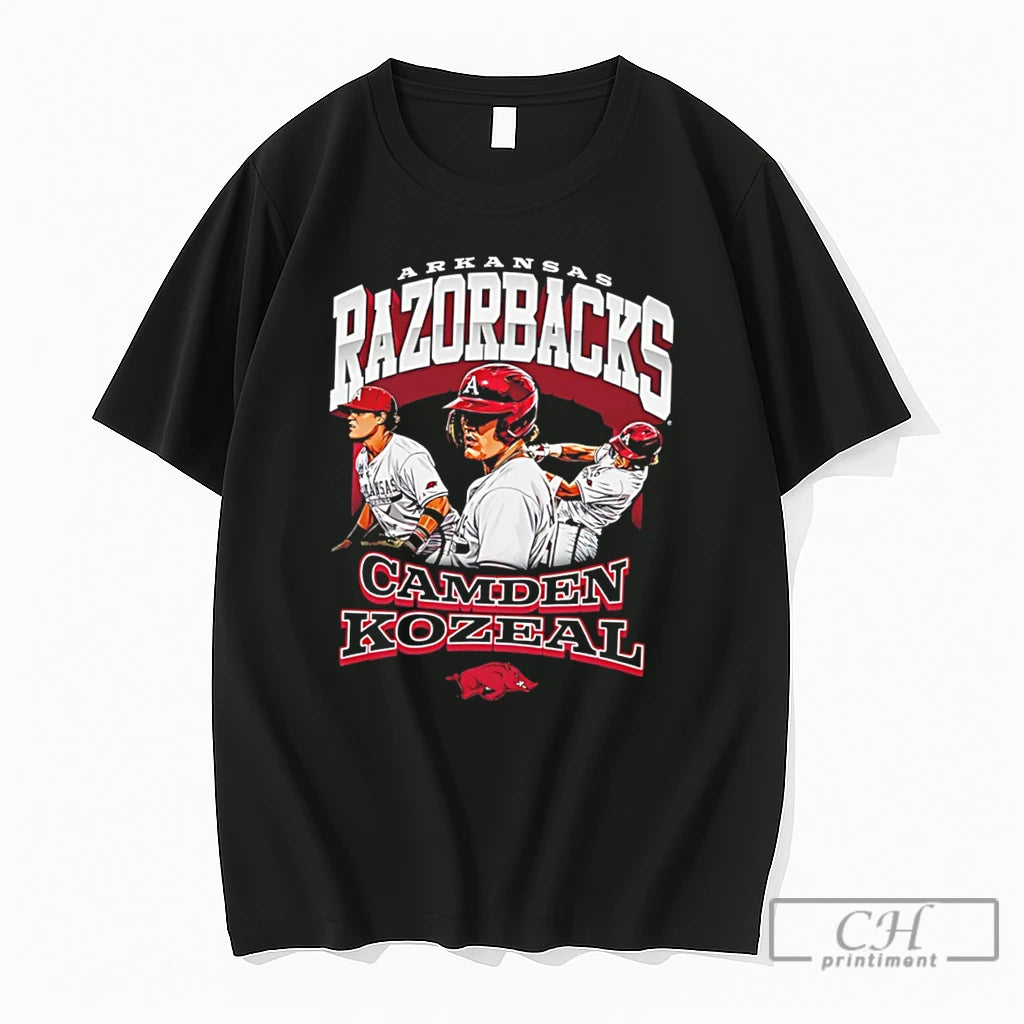 Premium Arkansas Razorbacks Camden Kozeal Vintage Tee