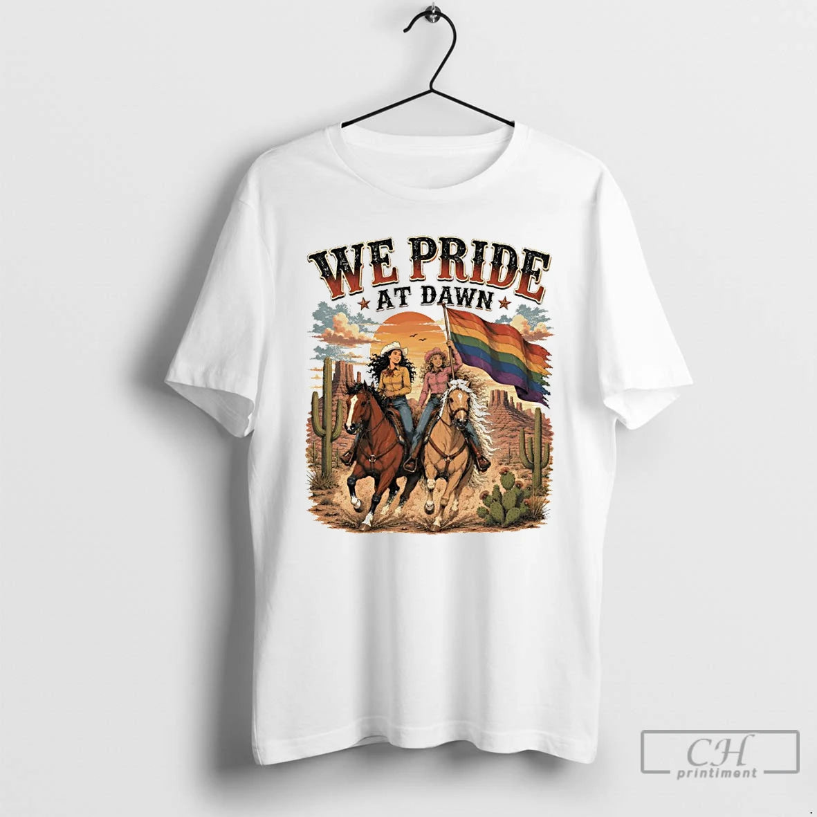 Premium Cowgirls Western Pride Flag We Pride At Dawn Pride Month
