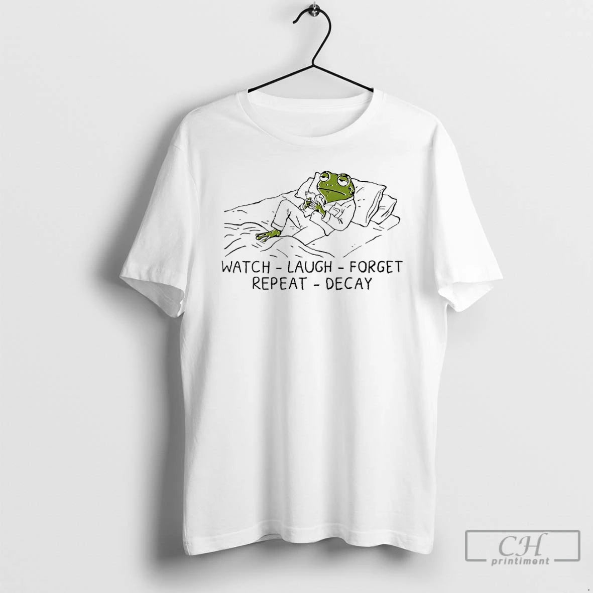Premium Frog Watch Laugh Forget Repeat Decay
