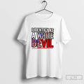 Premium I Identify As A White Devil Usa Flag Tee