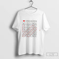 Premium I Love Crosswords Joy Peace Love Tee