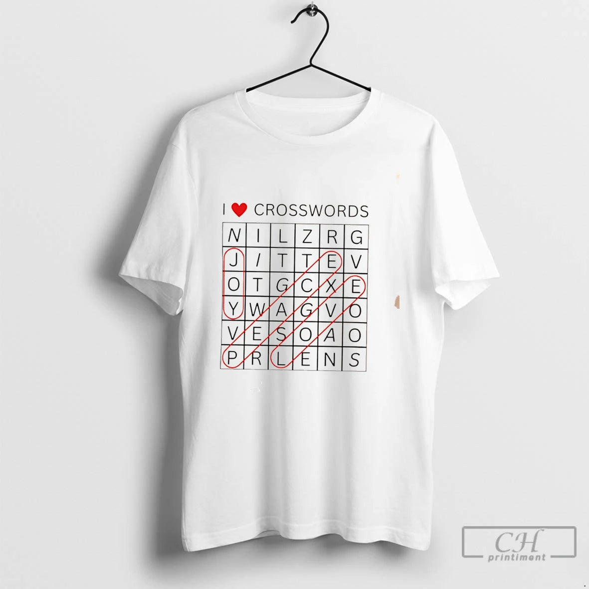 Premium I Love Crosswords Joy Peace Love Tee