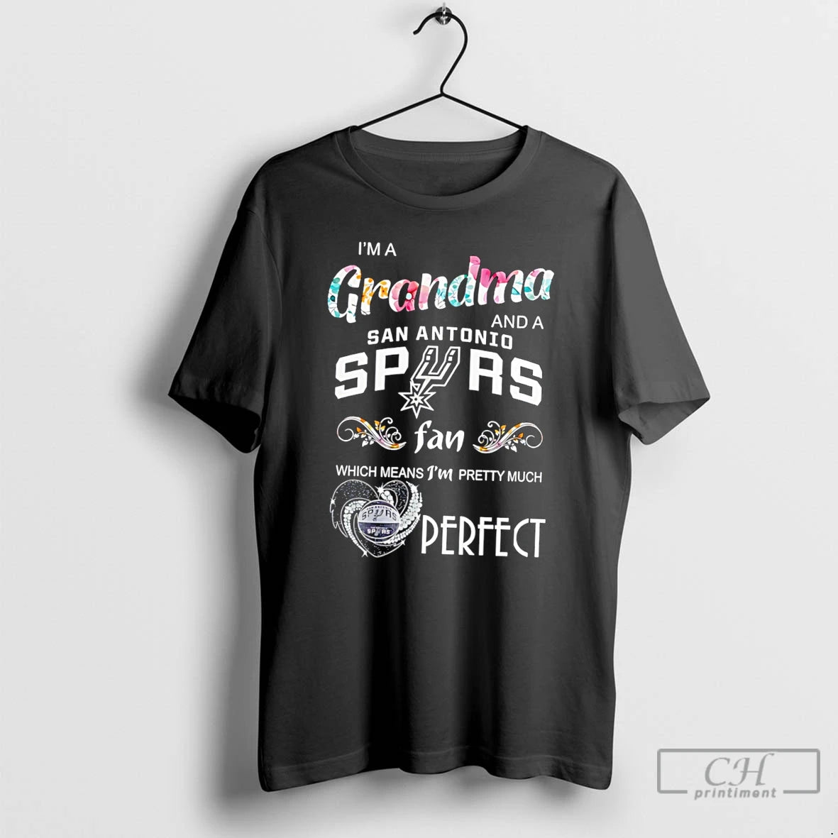 Premium Im A Grandma And A San Antonio Spurs Fan Which Means Tee T Shirts