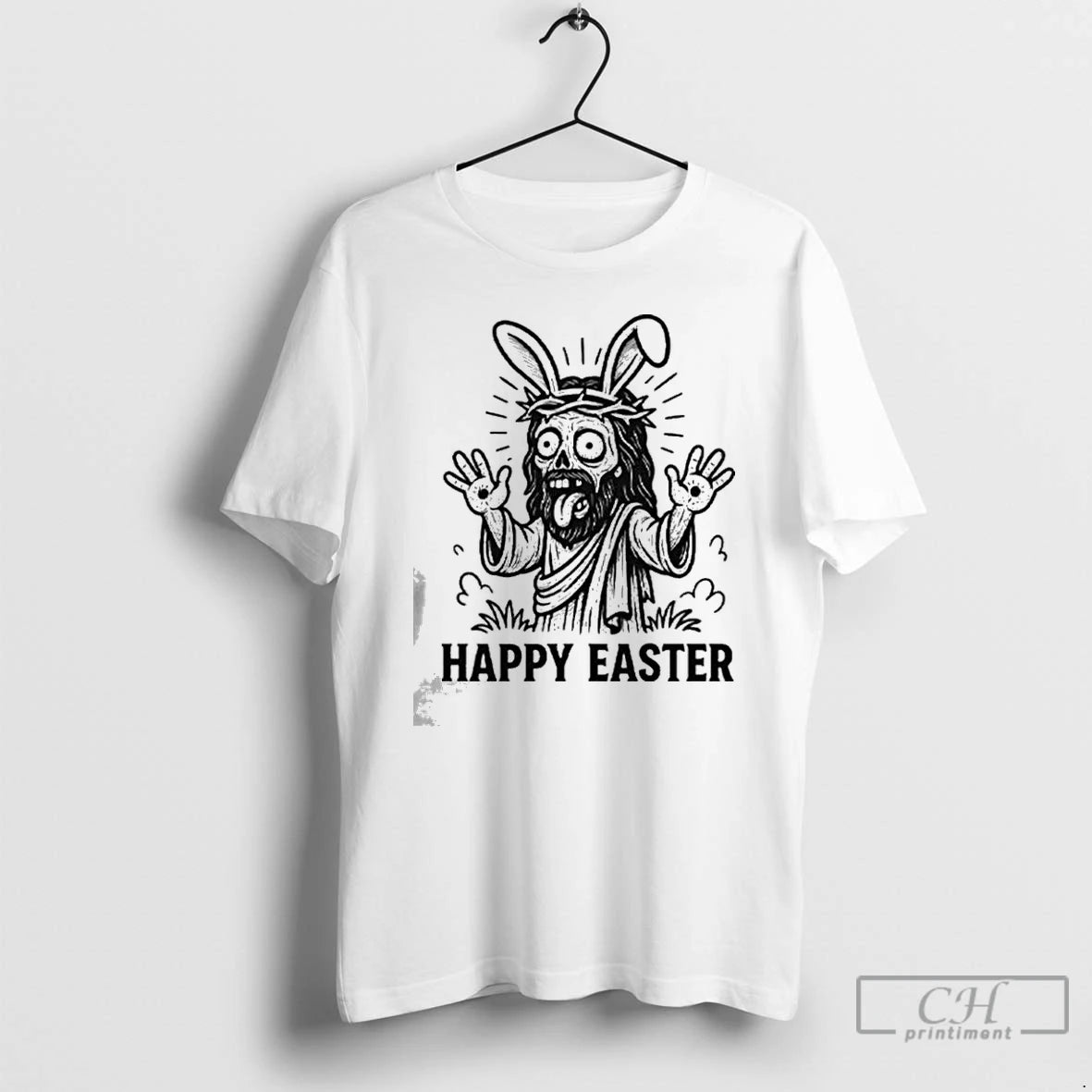 Premium Jesus Happy Easter Graphic