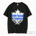 Premium London Lighting Northern Thunder Maple Background Tee