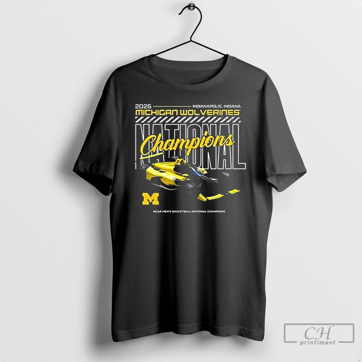 Premium Michigan Wolverines Black Mbb National Champs 2026 Indy