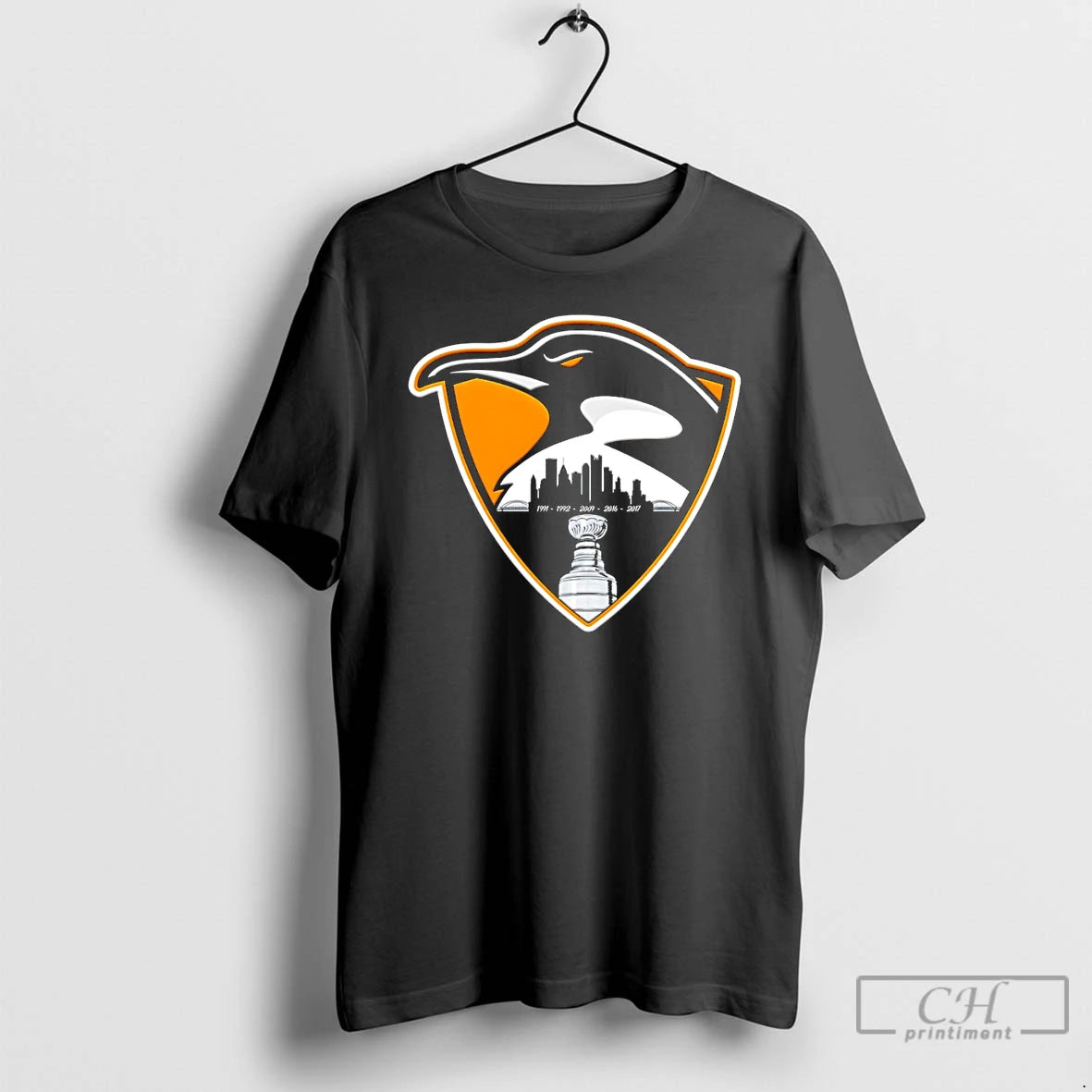 Premium Pittsburgh Penguins Hockey City Skyline Stanley Cup 1991 2017