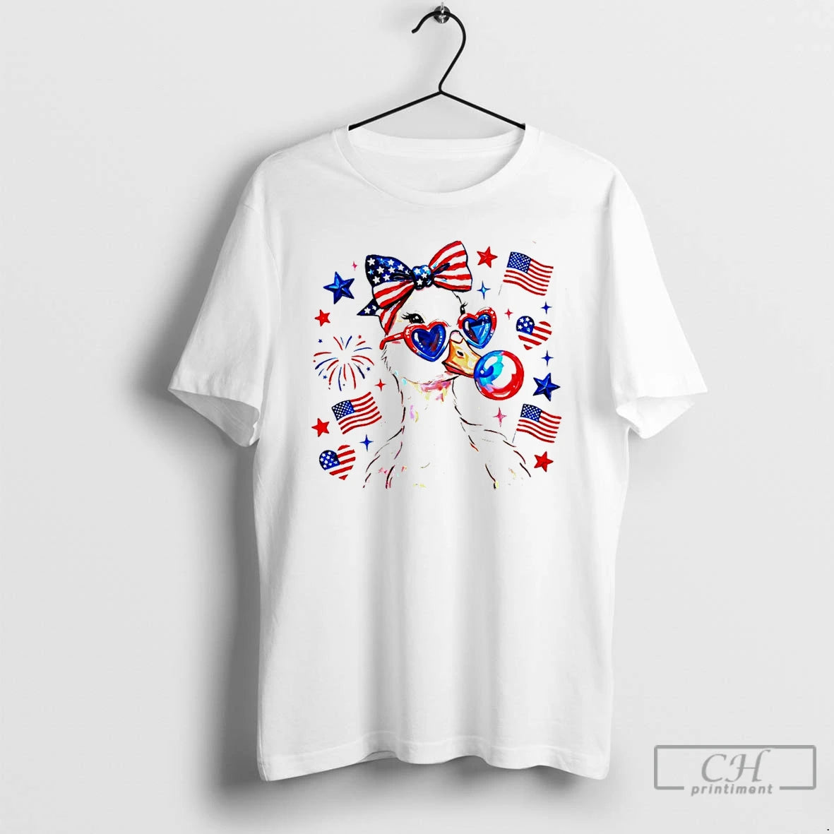 Premium Preppy Patriotic Goose Coquette Fourth Of July