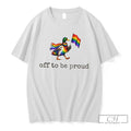 Premium Rainbow Duck Animal Flag Off To Be Proud Lgbt