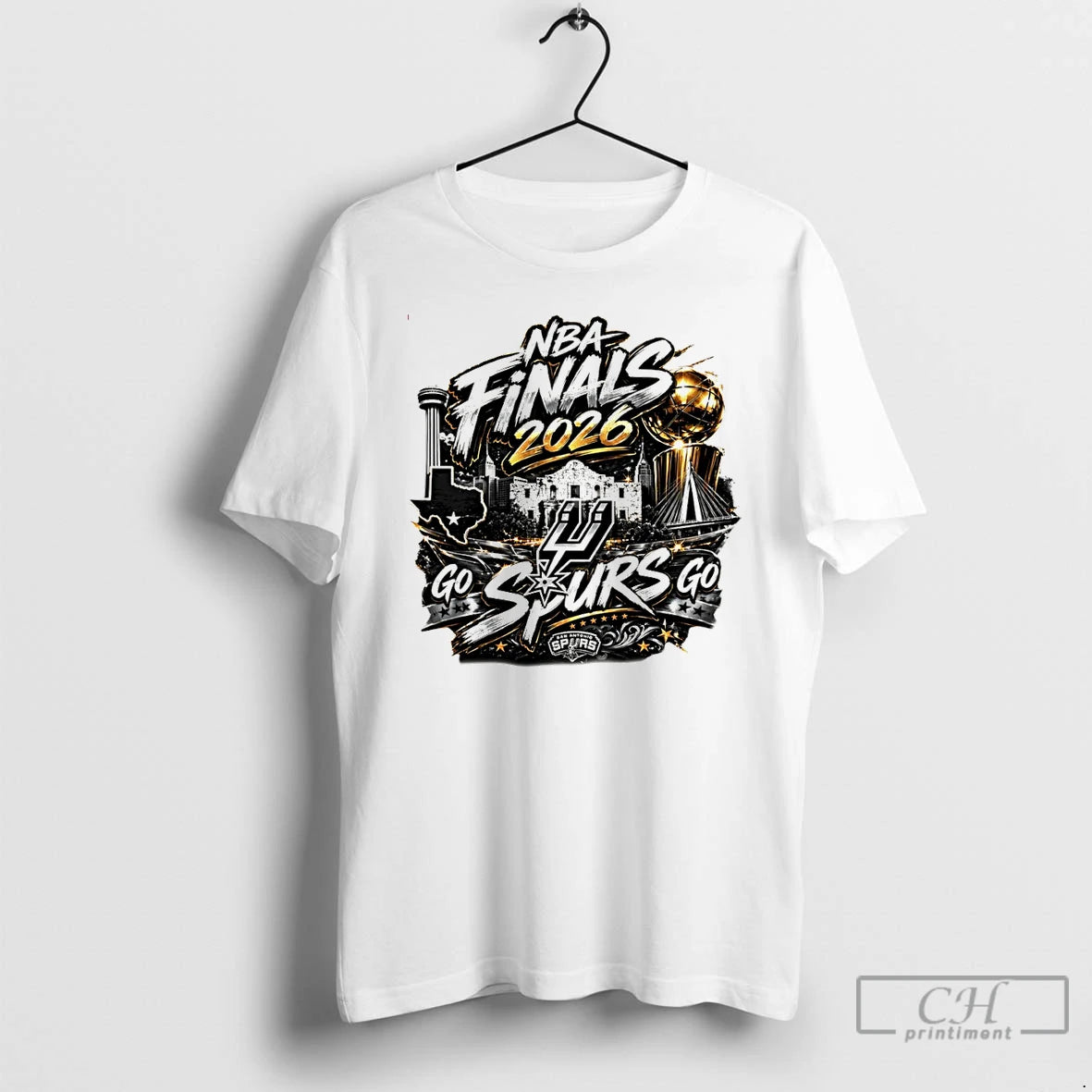Premium San Antonio Spurs Basketball Go Spurs Go Nba Finals 2026 Trophy Vintage T Shirts