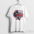 Premium Shes From Texas Map Sunflower Cowboy Firework Flag Sunglasses 4th Of July T Shirts