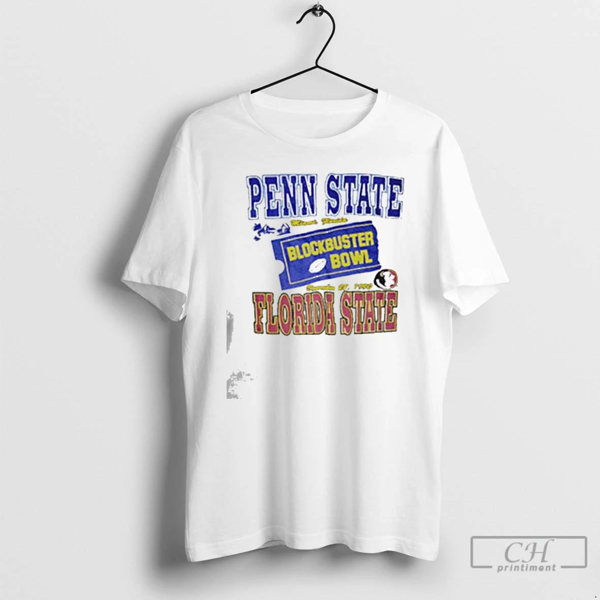 Premium Vintage 90s Blockbuster Bowl Penn State Psu Florida State