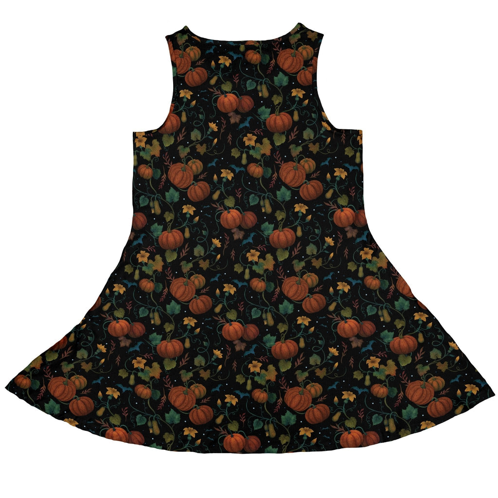 Pumpkin Bats Sleeveless Dress