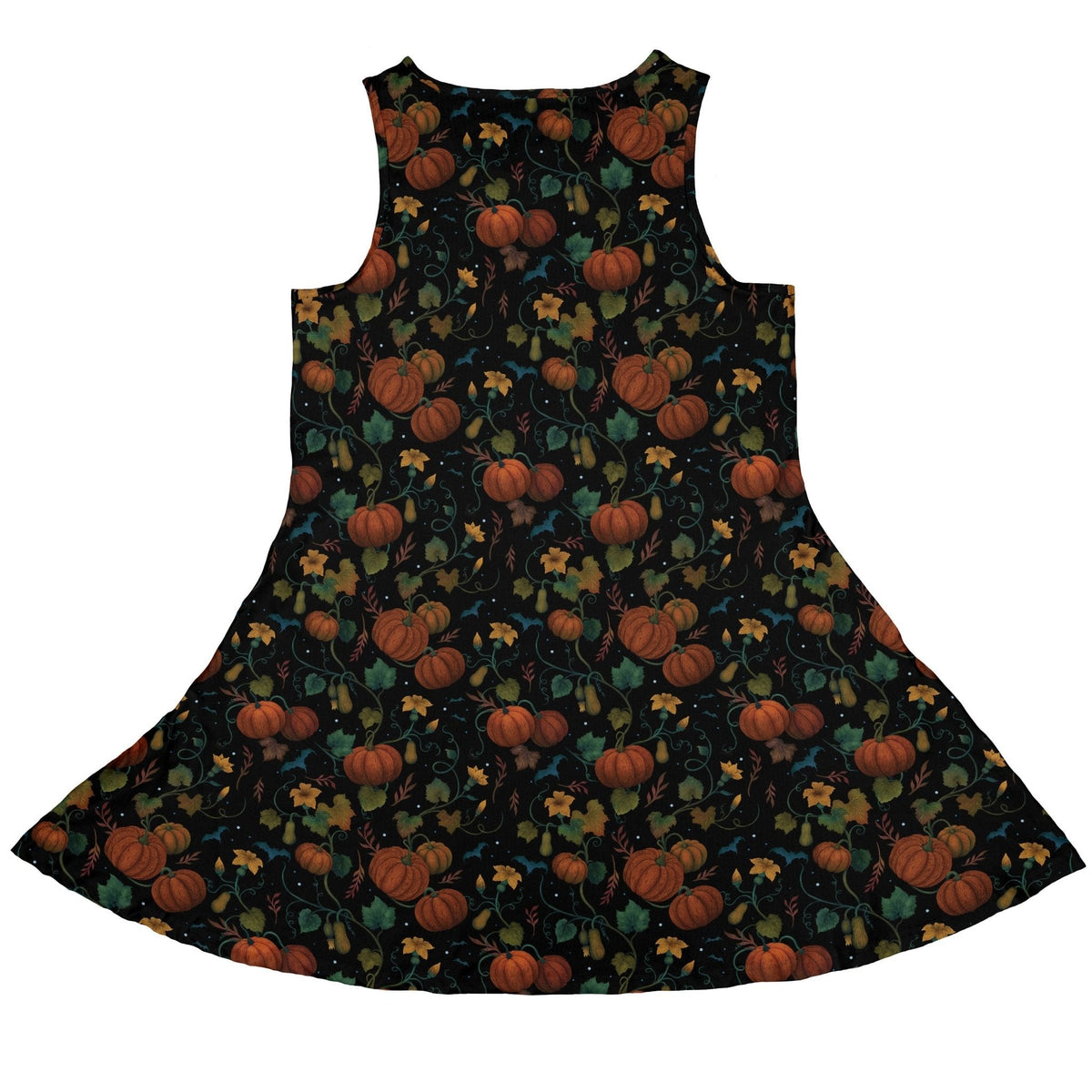 Pumpkin Bats Sleeveless Dress