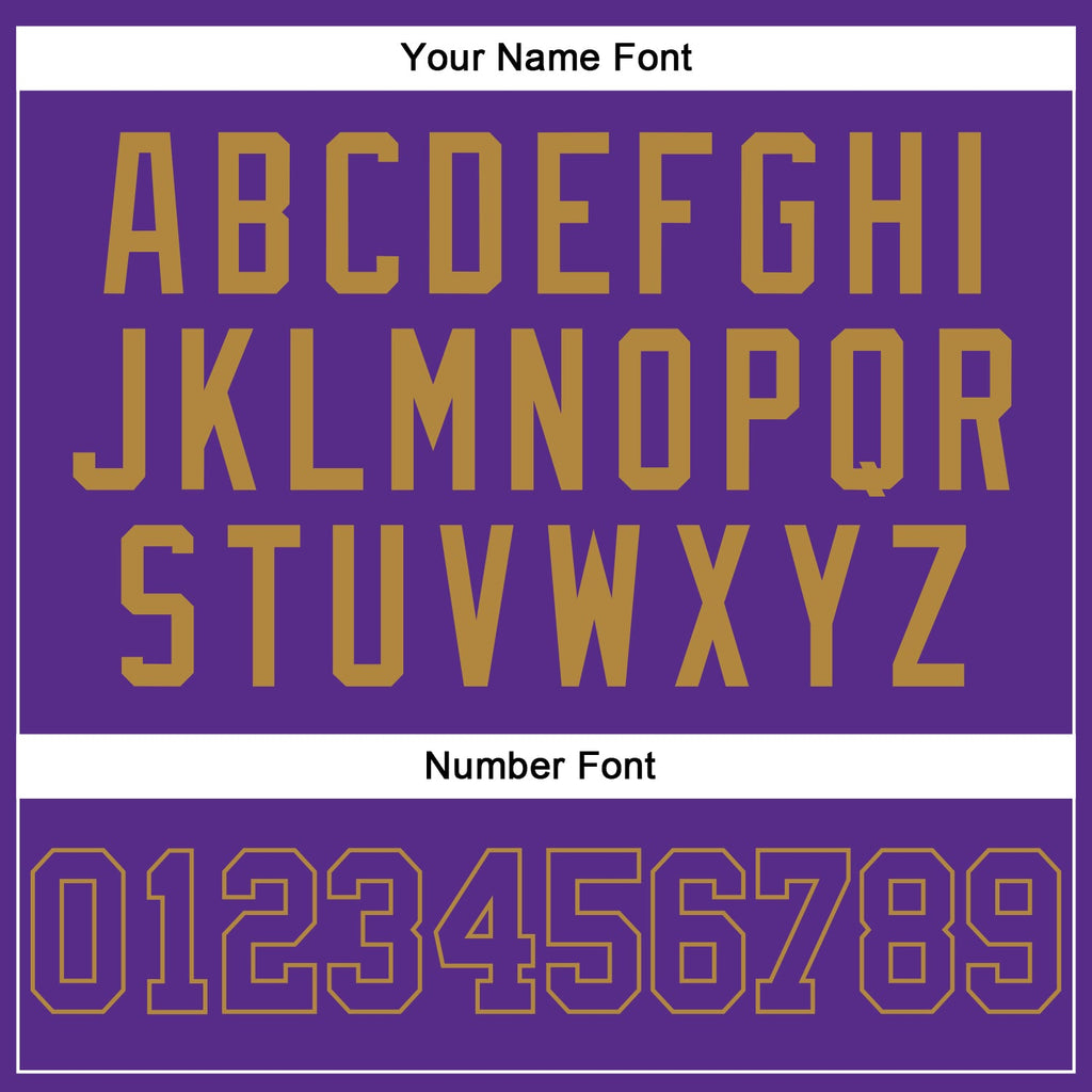 Custom Purple Purple-Old Gold Authentic Sleeveless Baseball Jersey