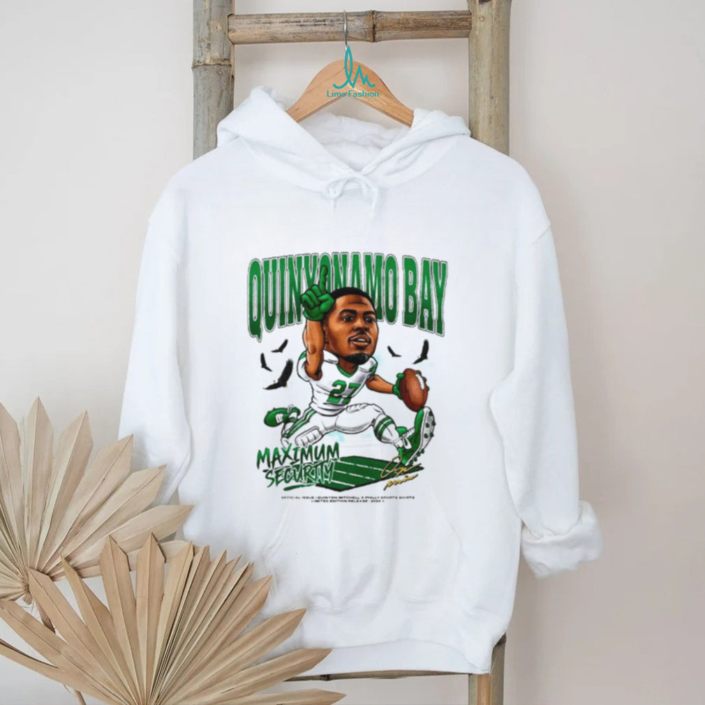 Quinyonamo Bay Maximum Security Philadelphia Eagles caricature shirt