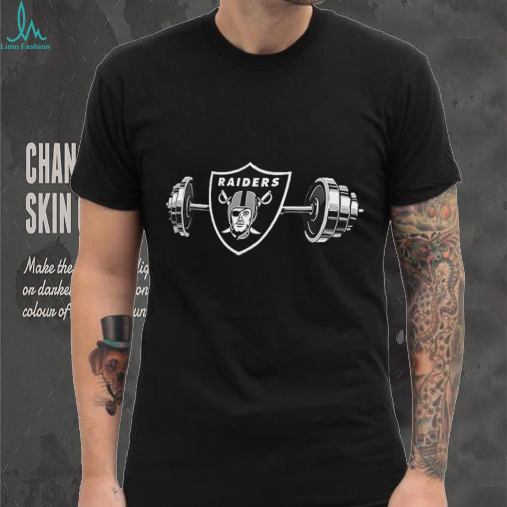 Raiders Barbell Las Vegas Football Weightlifting Spirit Of True Champions Shirt
