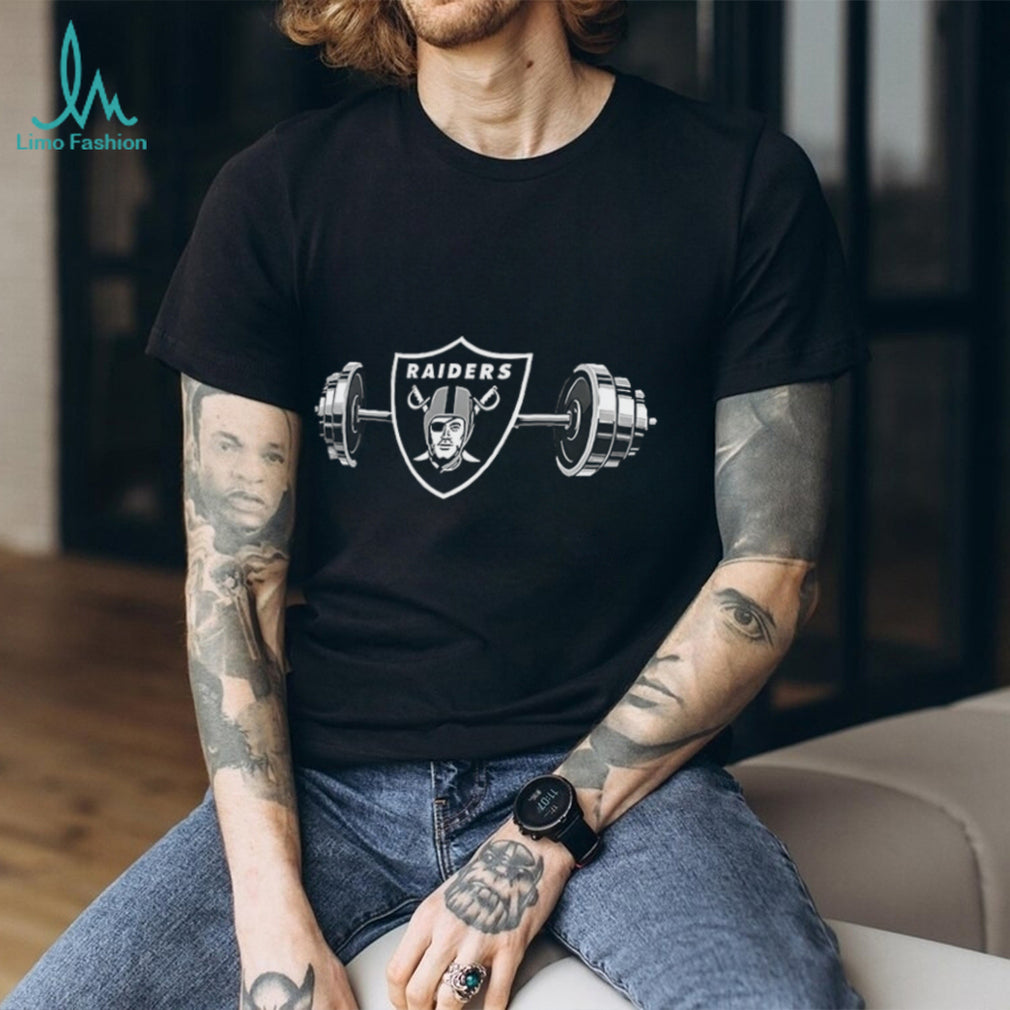 Raiders Barbell Las Vegas Football Weightlifting Spirit Of True Champions Shirt
