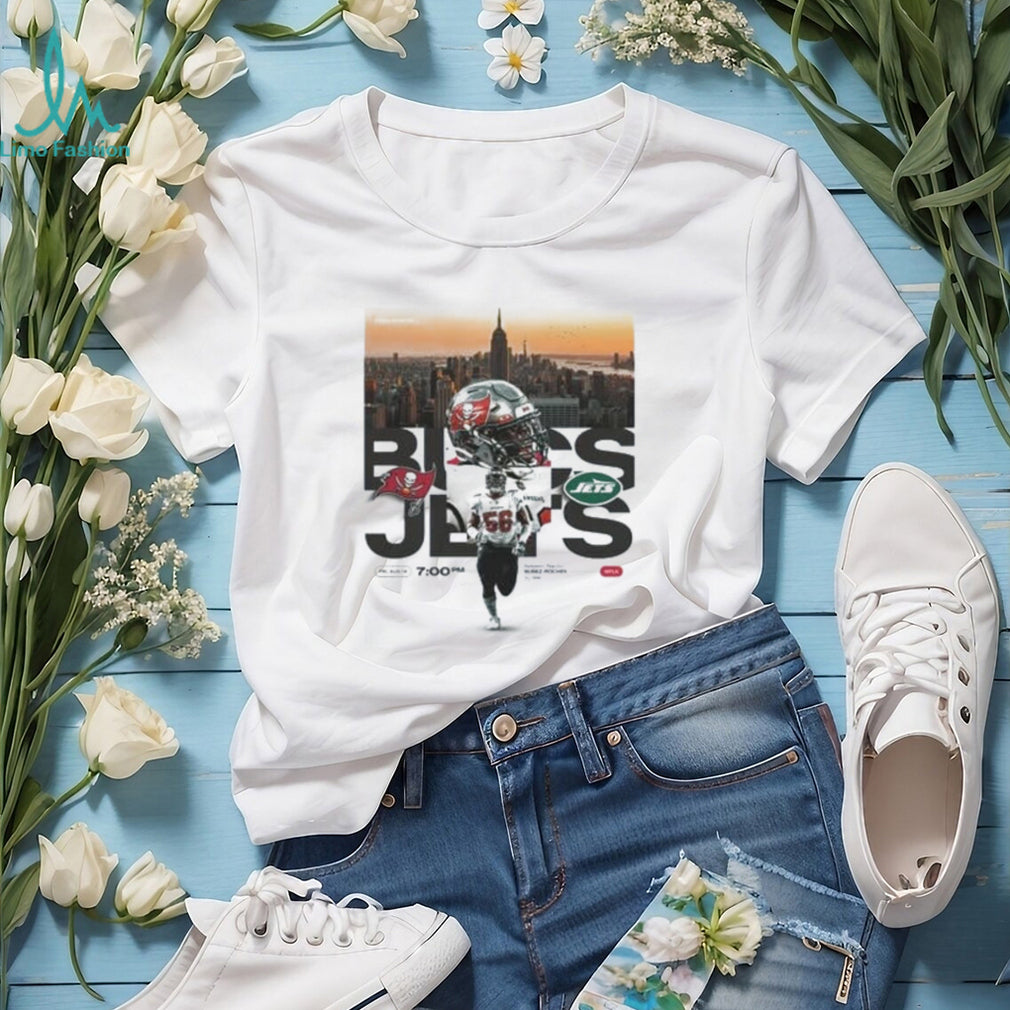 Rakeem Nuñez Roches No 56 Tampa Bay Buccaneers vs NY Jets Preseason Game Day shirt
