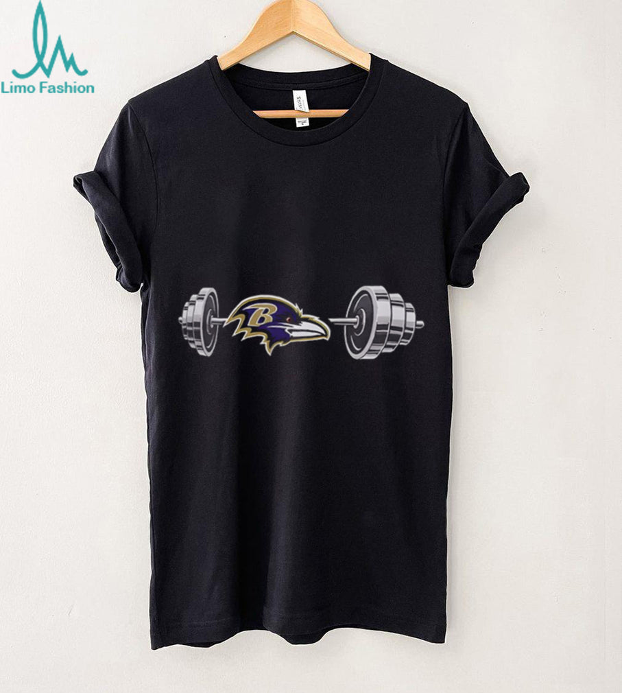 Ravens Barbell Baltimore Football Weightlifting Spirit Of True Champions Shirt